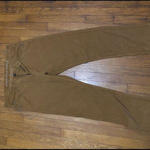 Khaki corduroy pants.